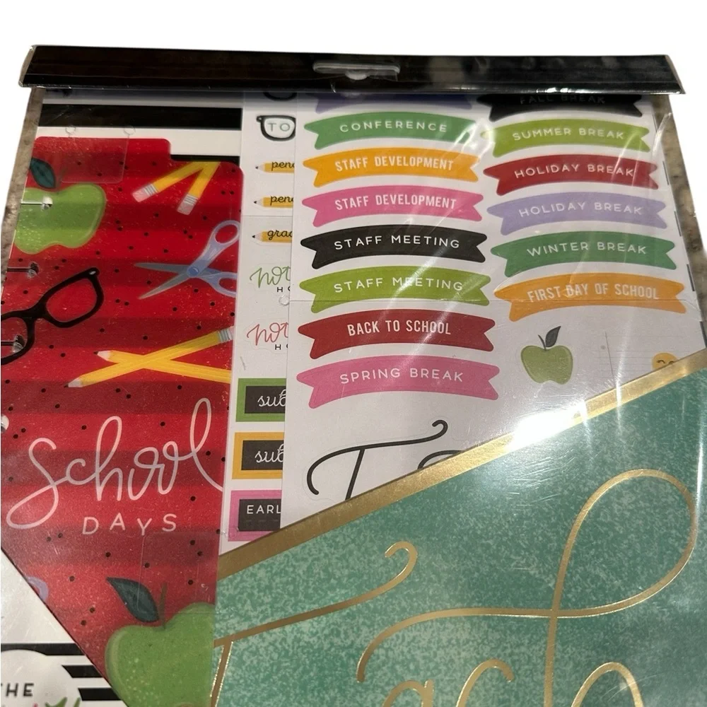 The Happy Planner Big Sized Teacher Addition Planner Accessories Pack
